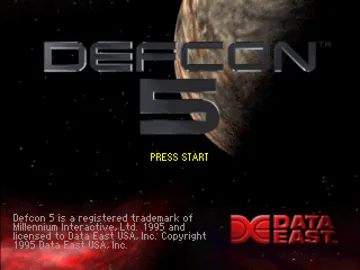 Defcon 5 (JP) screen shot title